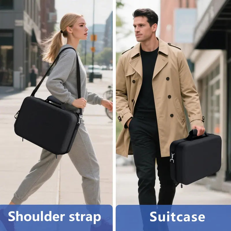 Hard Shell Carrying Case for PS5, Shockproof Travel Bag for Console & Accessories